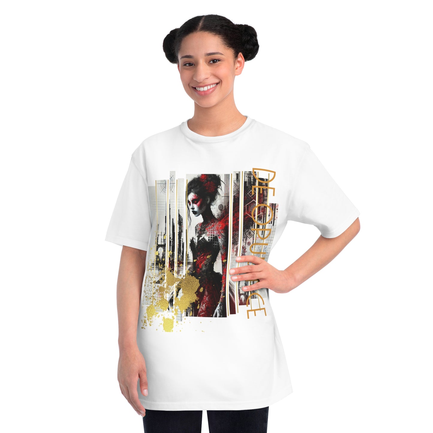 Organic Unisex Classic T-Shirt Noir Wolf by De OPULENCE