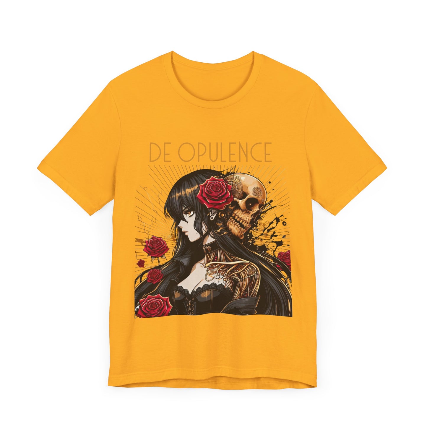 Unisex Jersey Short Sleeve Tee De Opulence by Noir Wolf