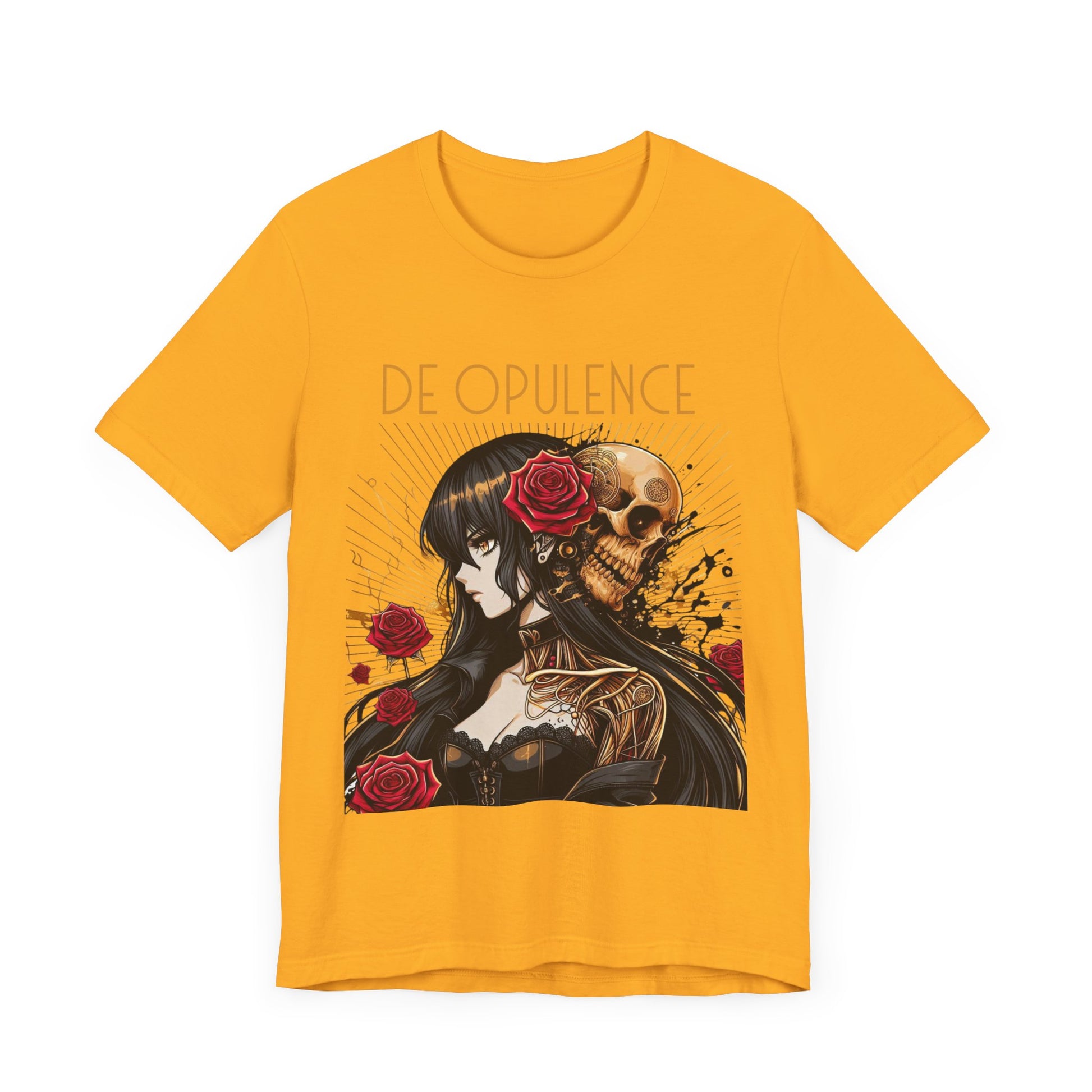 Unisex Jersey Short Sleeve Tee De Opulence by Noir Wolf