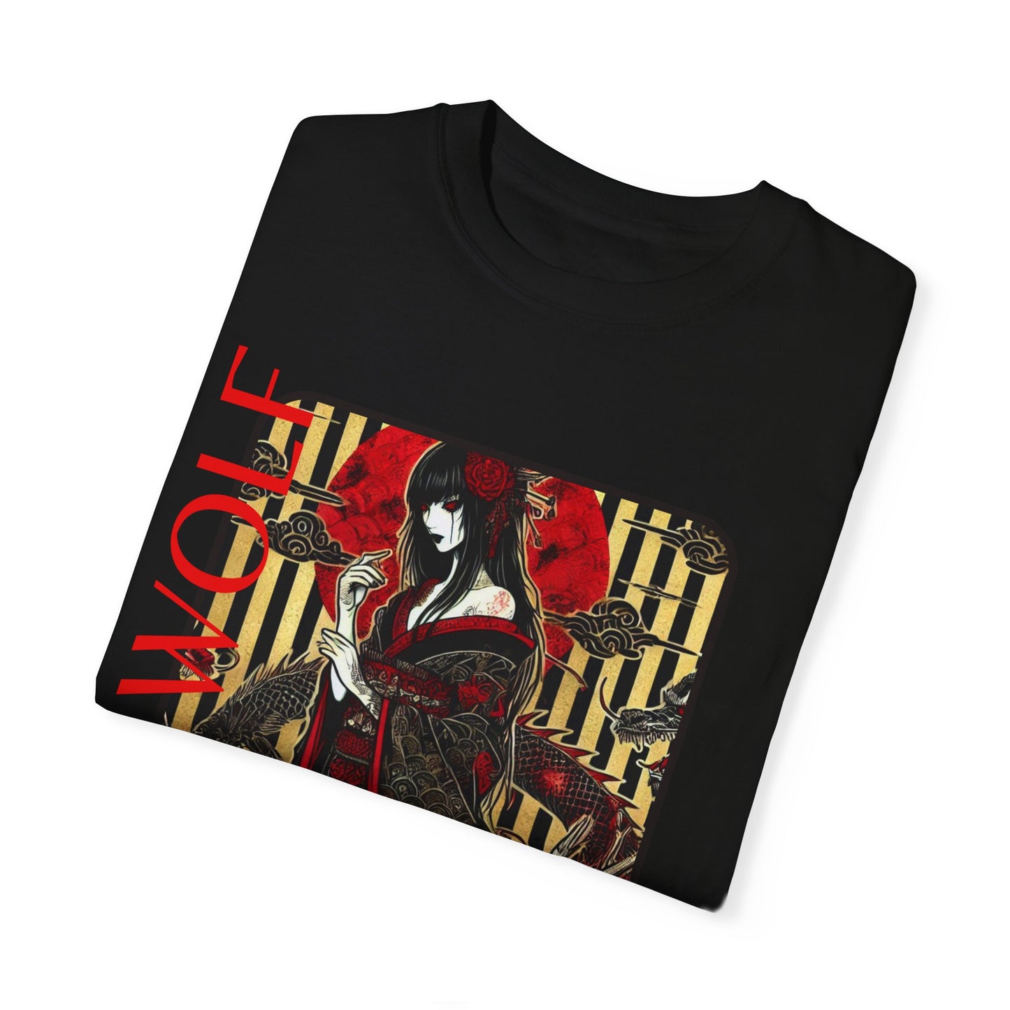 Unisex Garment-Dyed T-shirt De Opluence by Noir Wolf