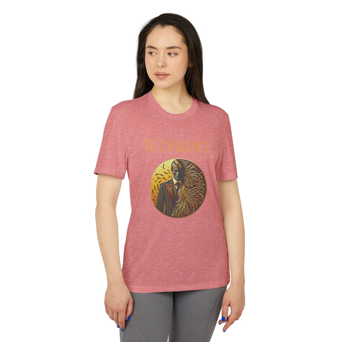 adidas Unisex Sport T-shirt De Opulence by Noir Wolf the style of grace