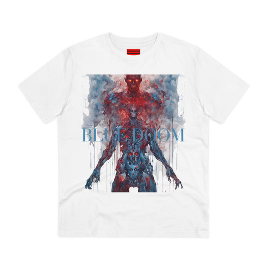 Organic Creator T-shirt - Unisex Noir Wolf Blue Doom