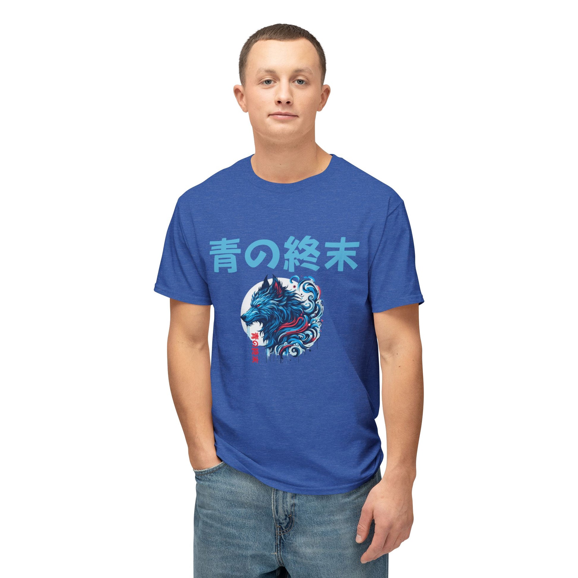 Blue Doom by Noir Wolf Cotton™ T-shirt