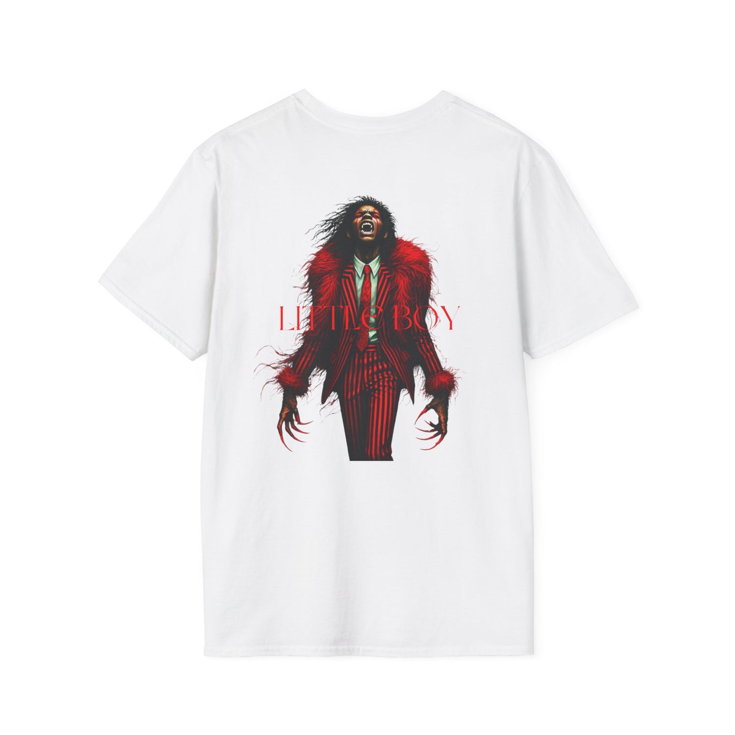 Unisex Softstyle T-Shirt: Norik Wolf & Letting Boy Graphic Tee – Bold, Edgy Art for Trendsetters