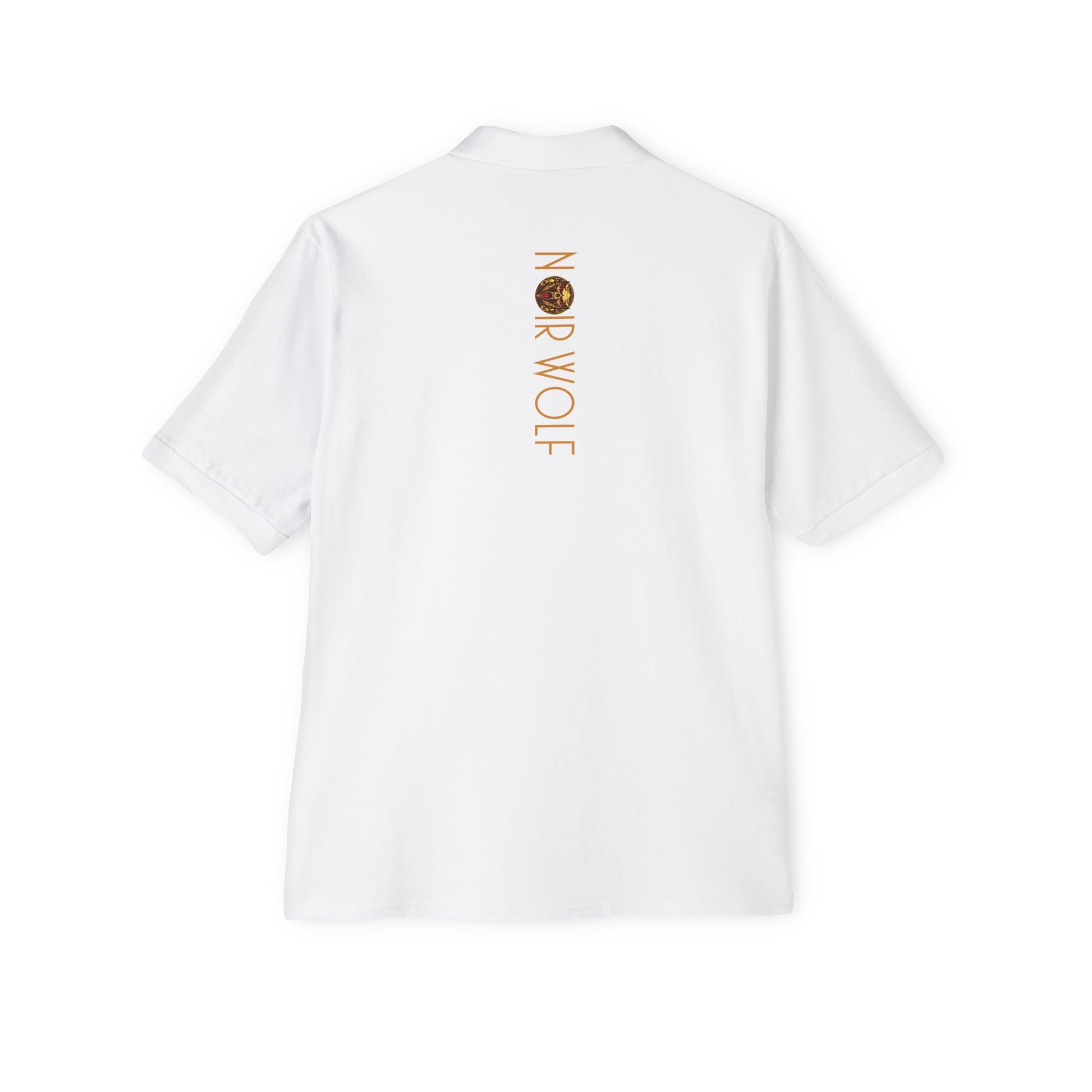 Men's Piqué Polo De Opulence by Noir Wolf the style of grace