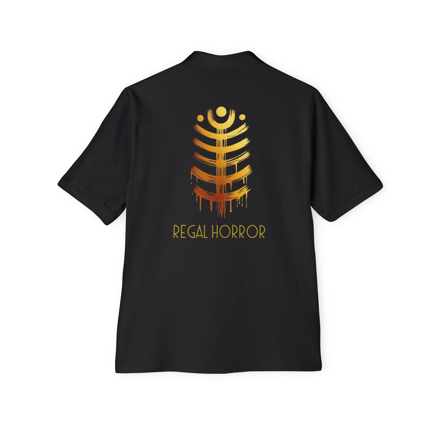 Polo Shirt - De Opulence by Noir Wolf Regal Horrors Platinum Shock