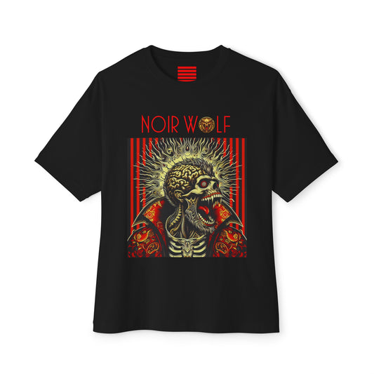 Unisex Oversized Boxy Tee De Opulence By Noir Wolf Black
