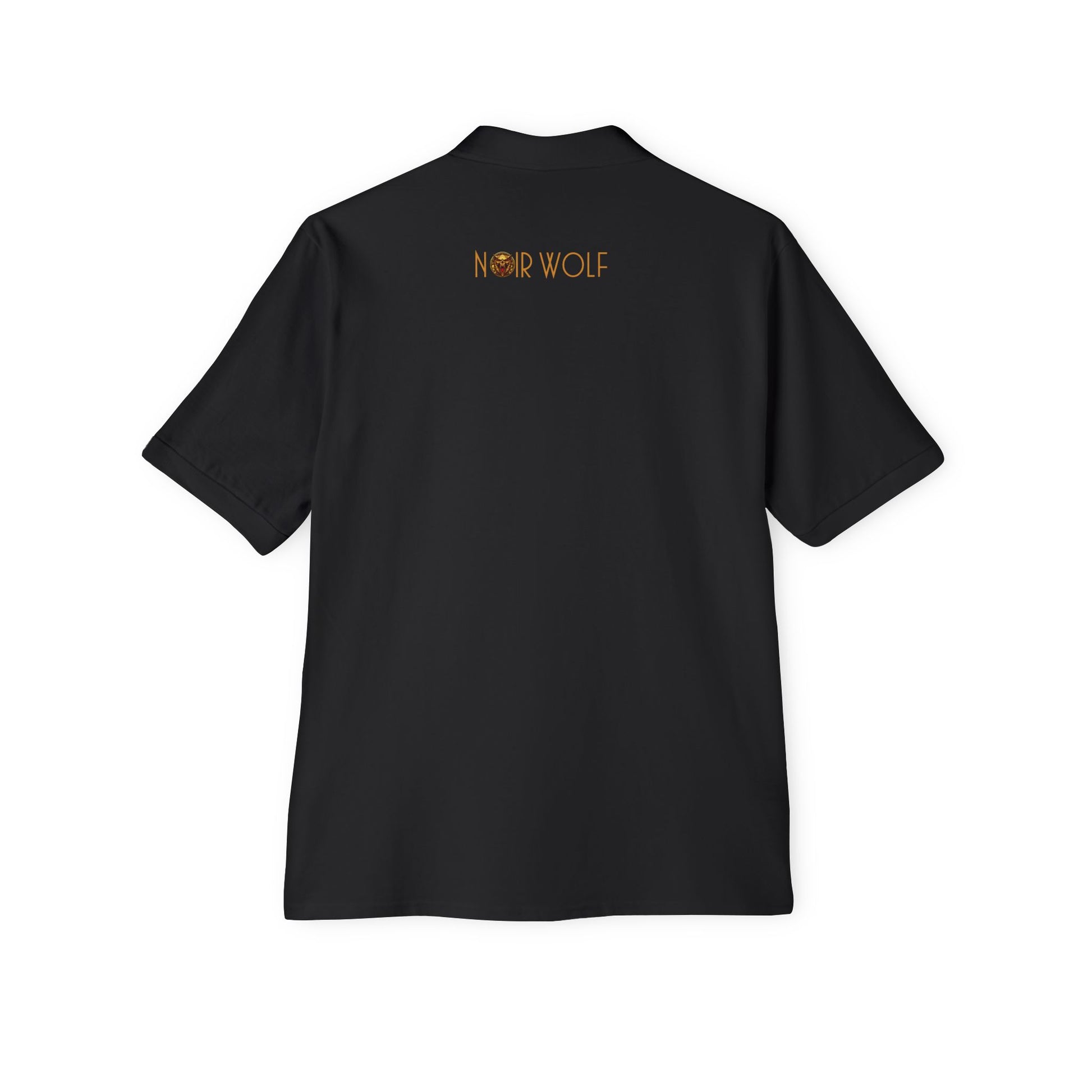 Men's Piqué Polo De Opulence by Noir Wolf the style of grace