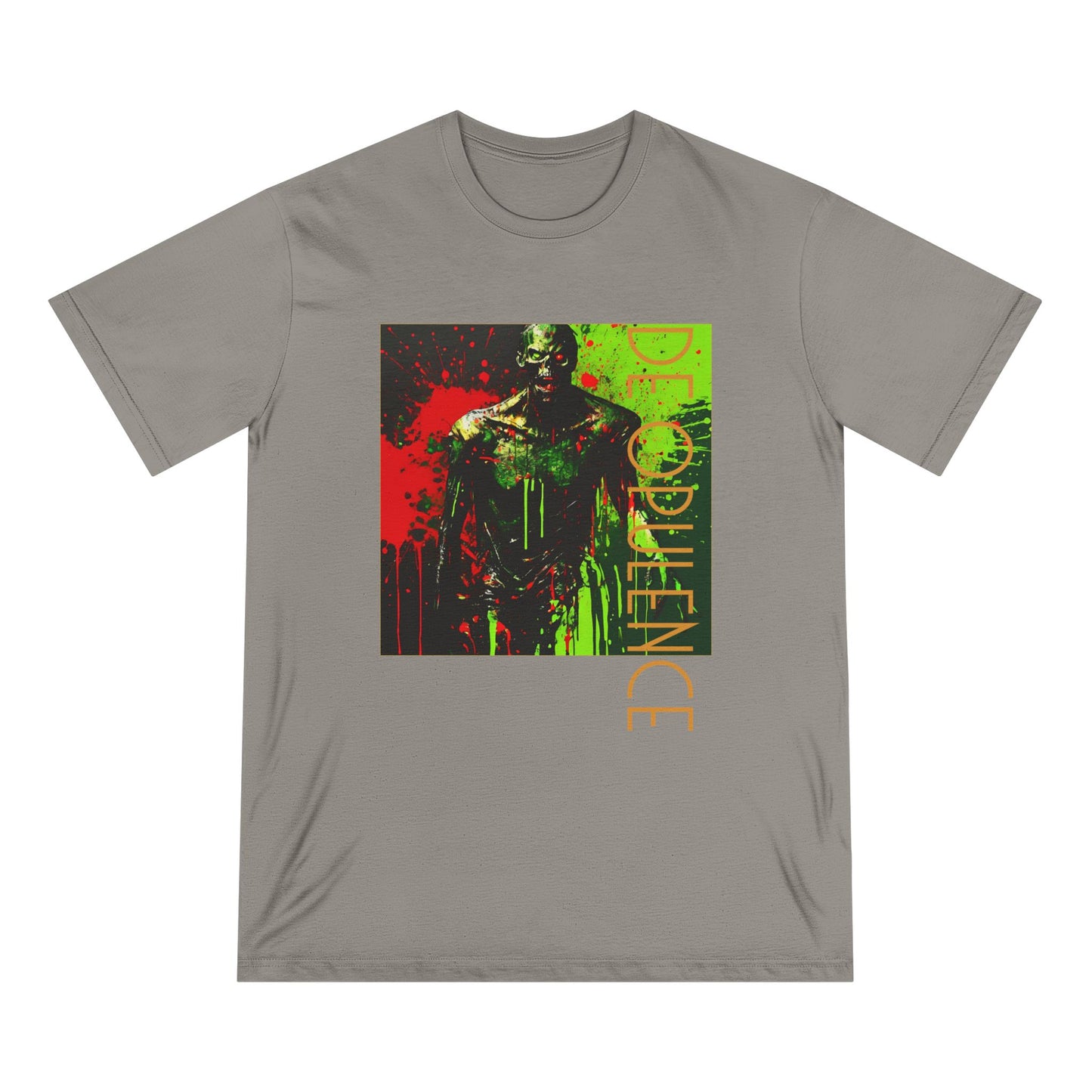 Unisex Organic Horror Graphic T-Shirt - 'Deadly Obedience' & 'Noir Wolf' Design