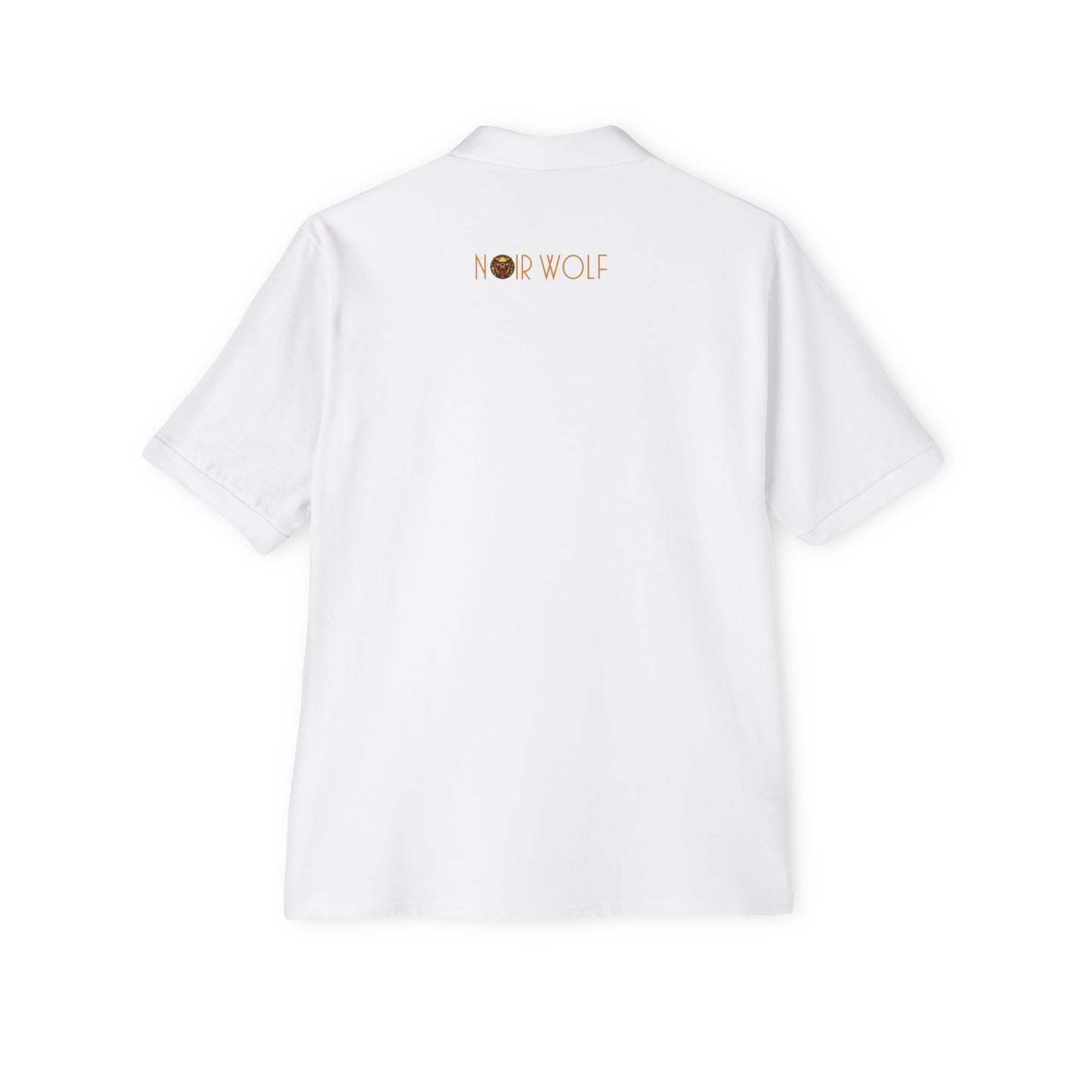 Men's Piqué Polo De Opulence by Noir Wolf the style of grace
