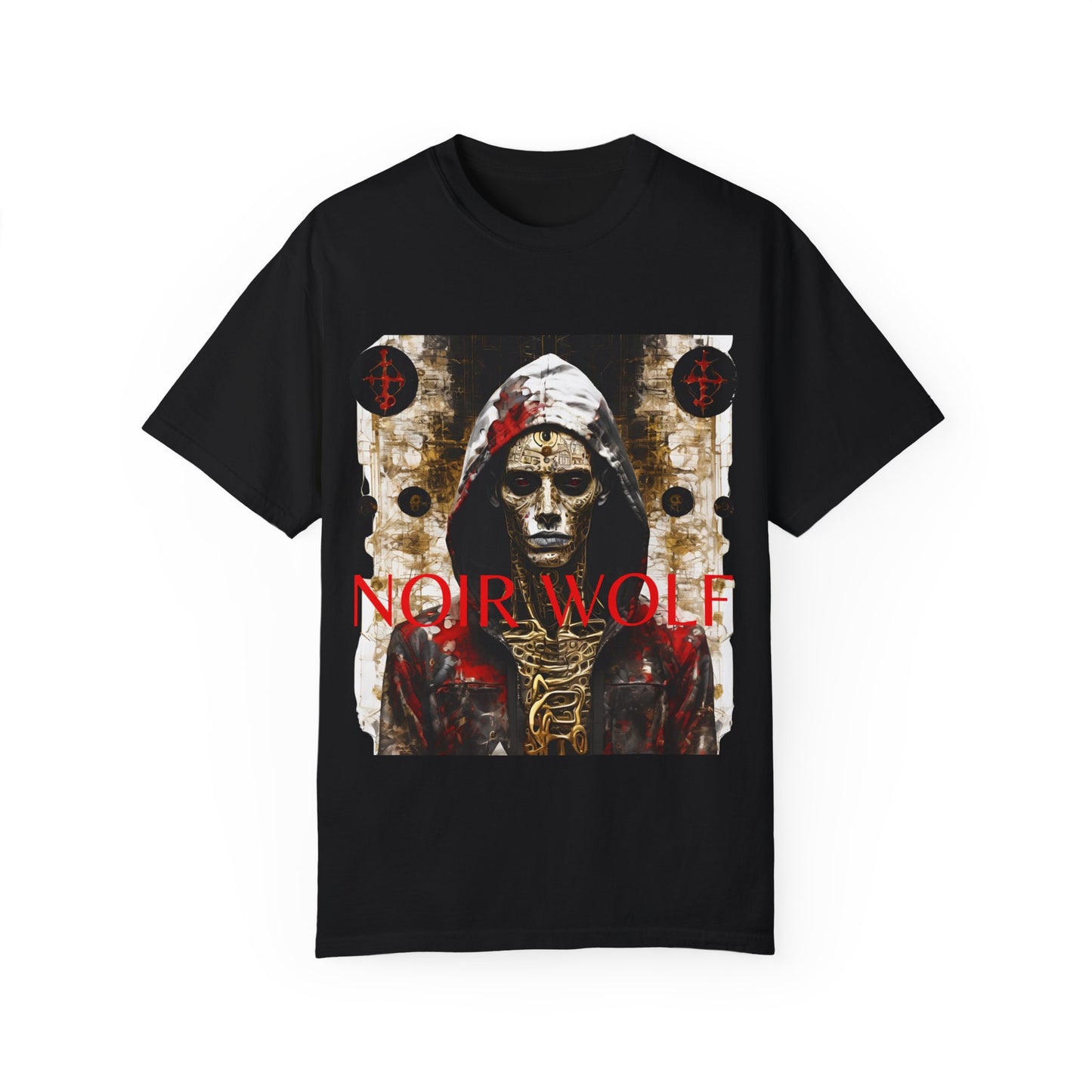 Unisex Garment-Dyed T-shirt De Opluence by Noir Wolf