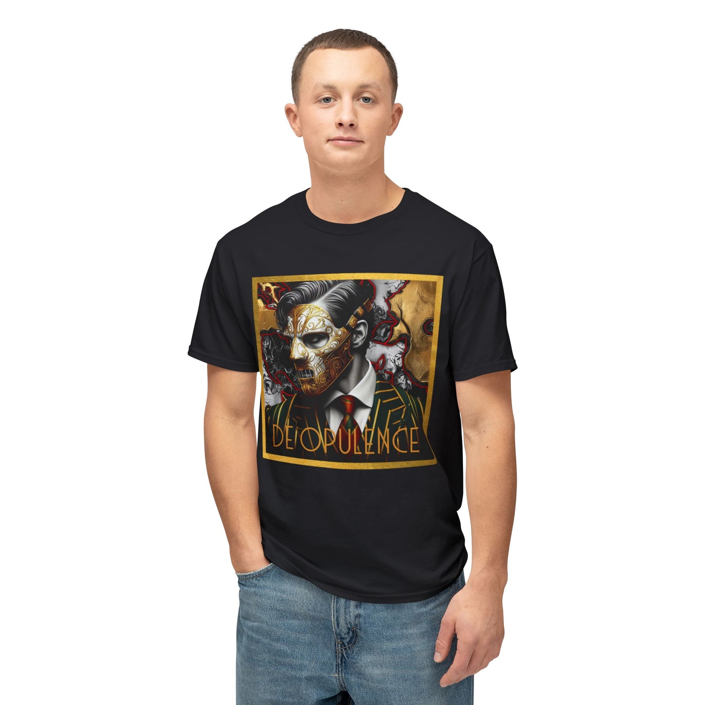 Unisex HD Cotton™ Graphic T-Shirt - Depouilence & Noir Wolf Design