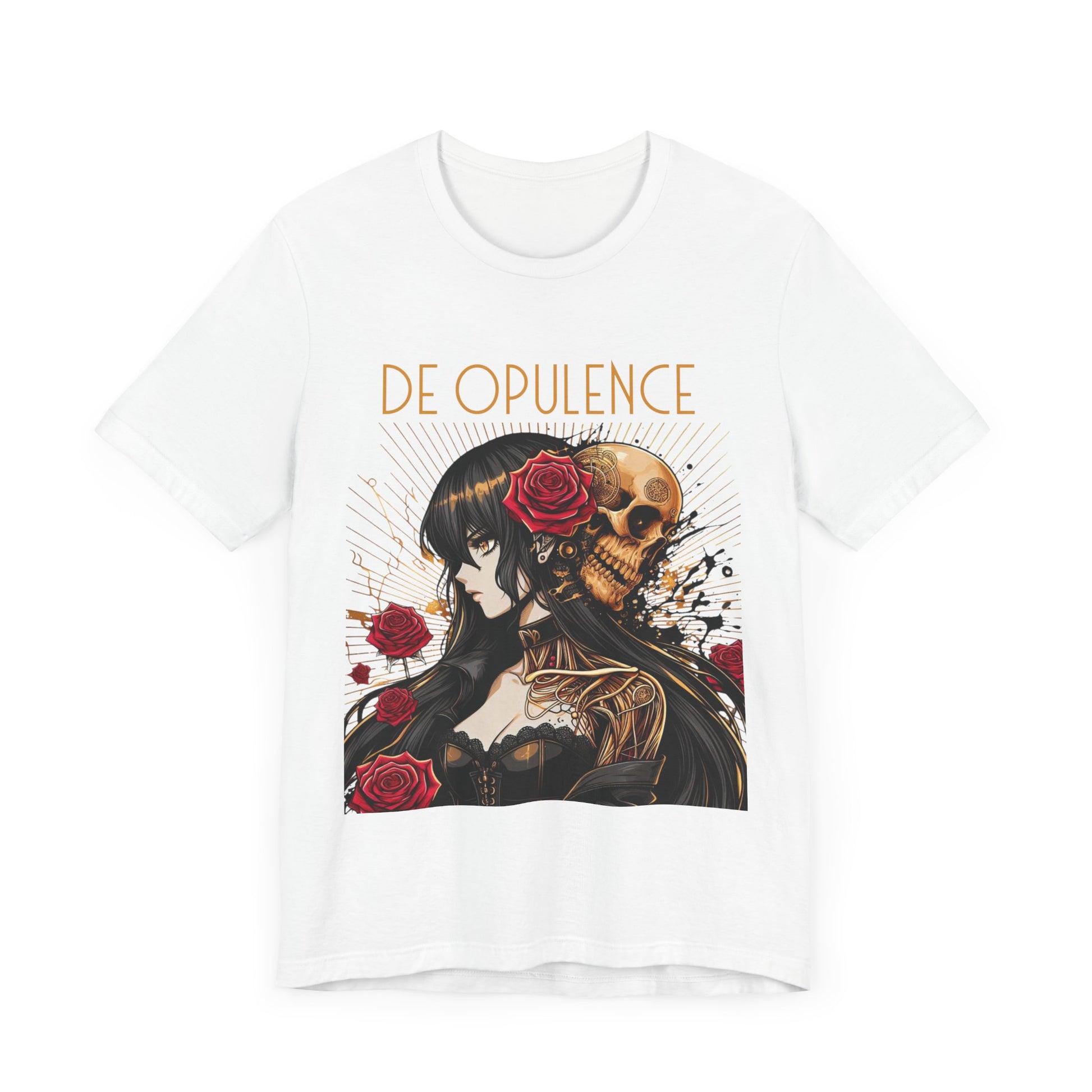 Unisex Jersey Short Sleeve Tee De Opulence by Noir Wolf