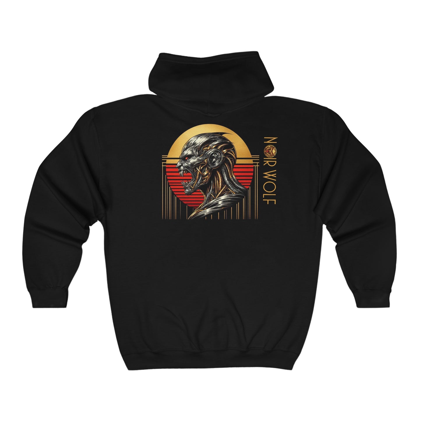 Unisex Heavy Blend™ Full Zip Hooded Sweatshirt De Opulence by Noir Wolf