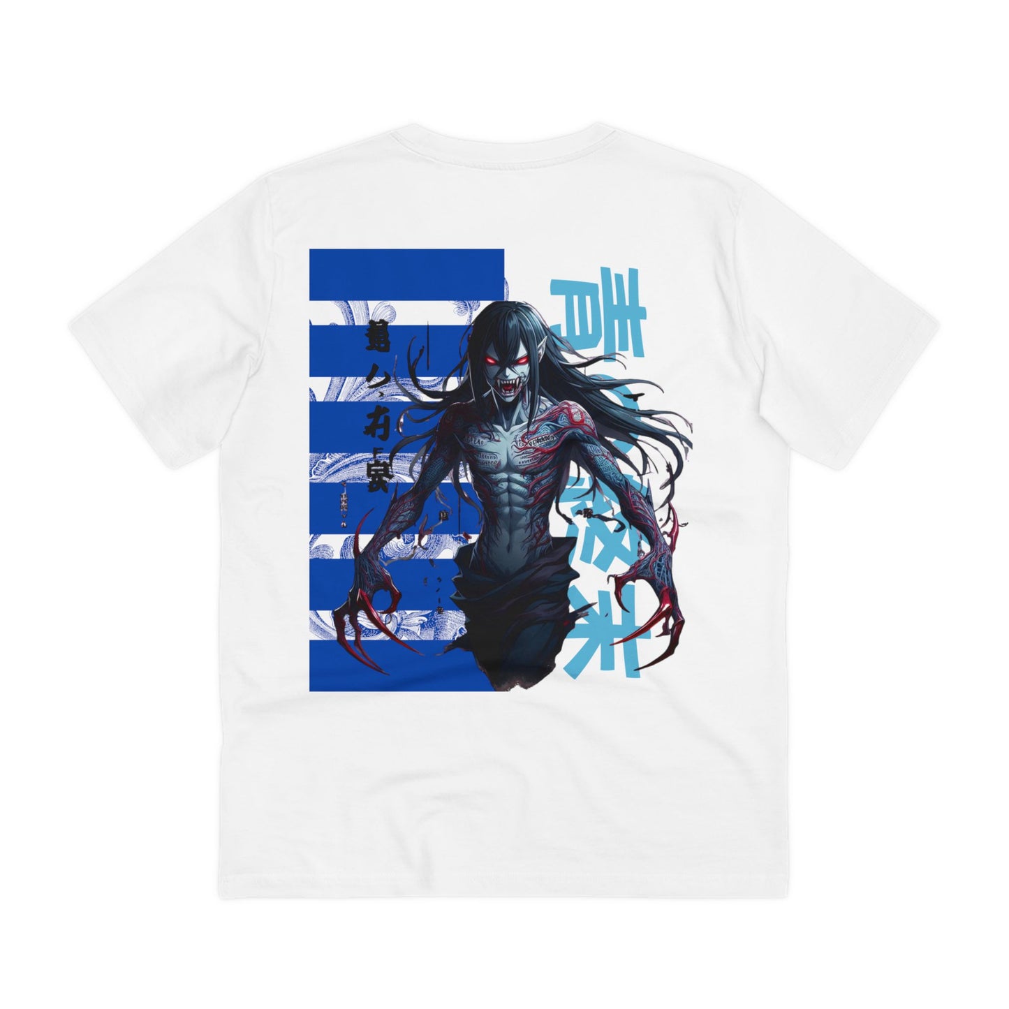 Organic Creator T-shirt - Unisex Noir Wolf Blue Doom