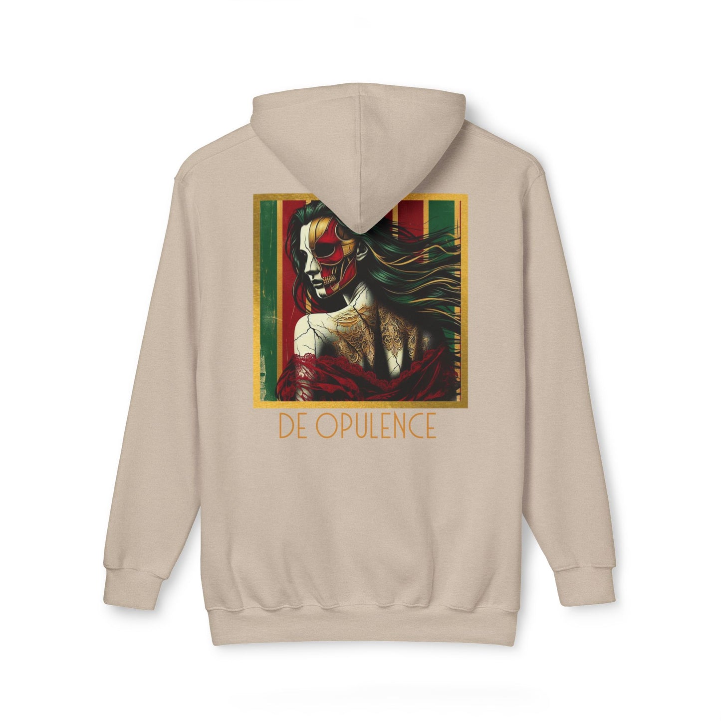 Vibrant Unisex Hooded Sweatshirt - Noir Wolf & De Opulence Designs