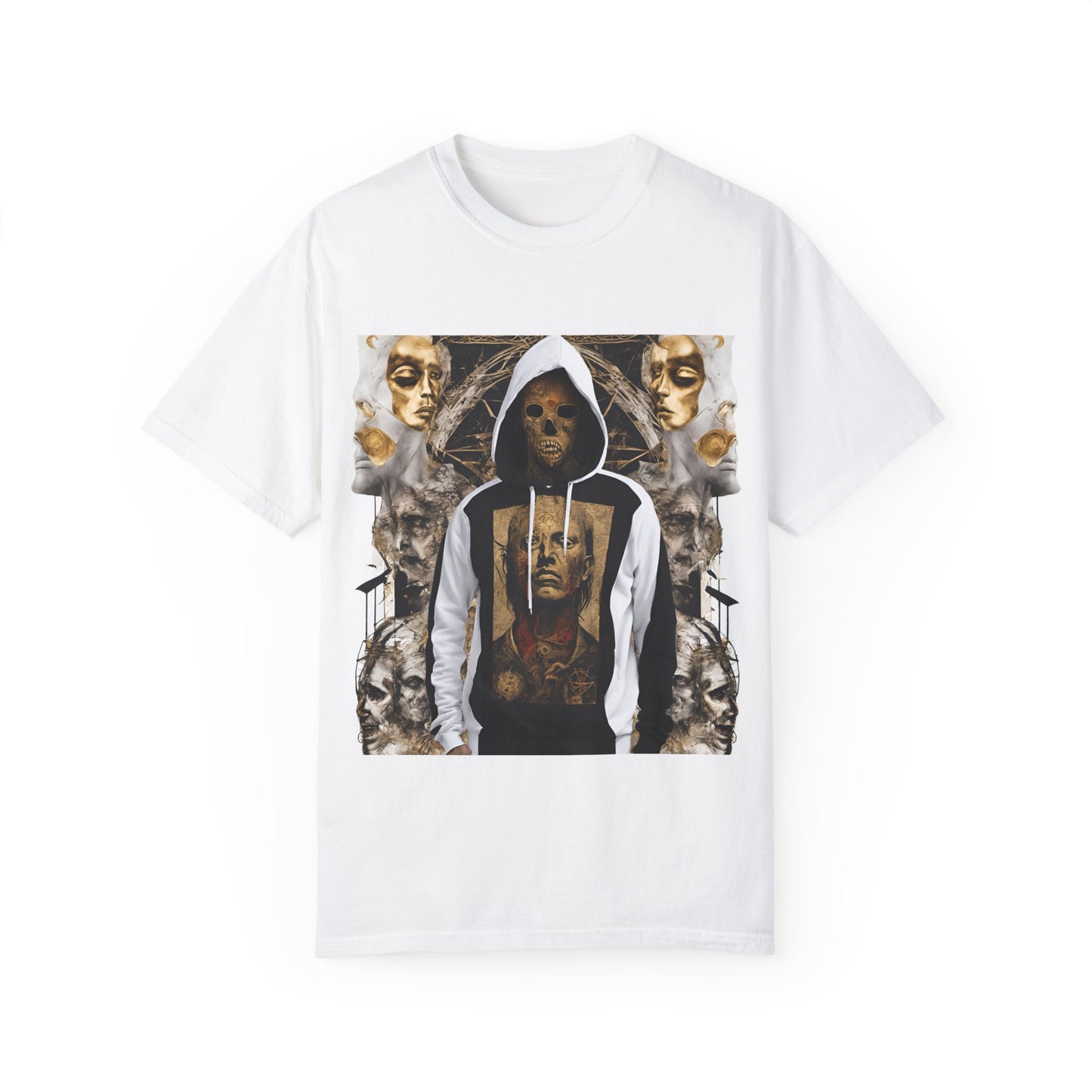 Unisex Garment-Dyed T-shirt De Opluence by Noir Wolf