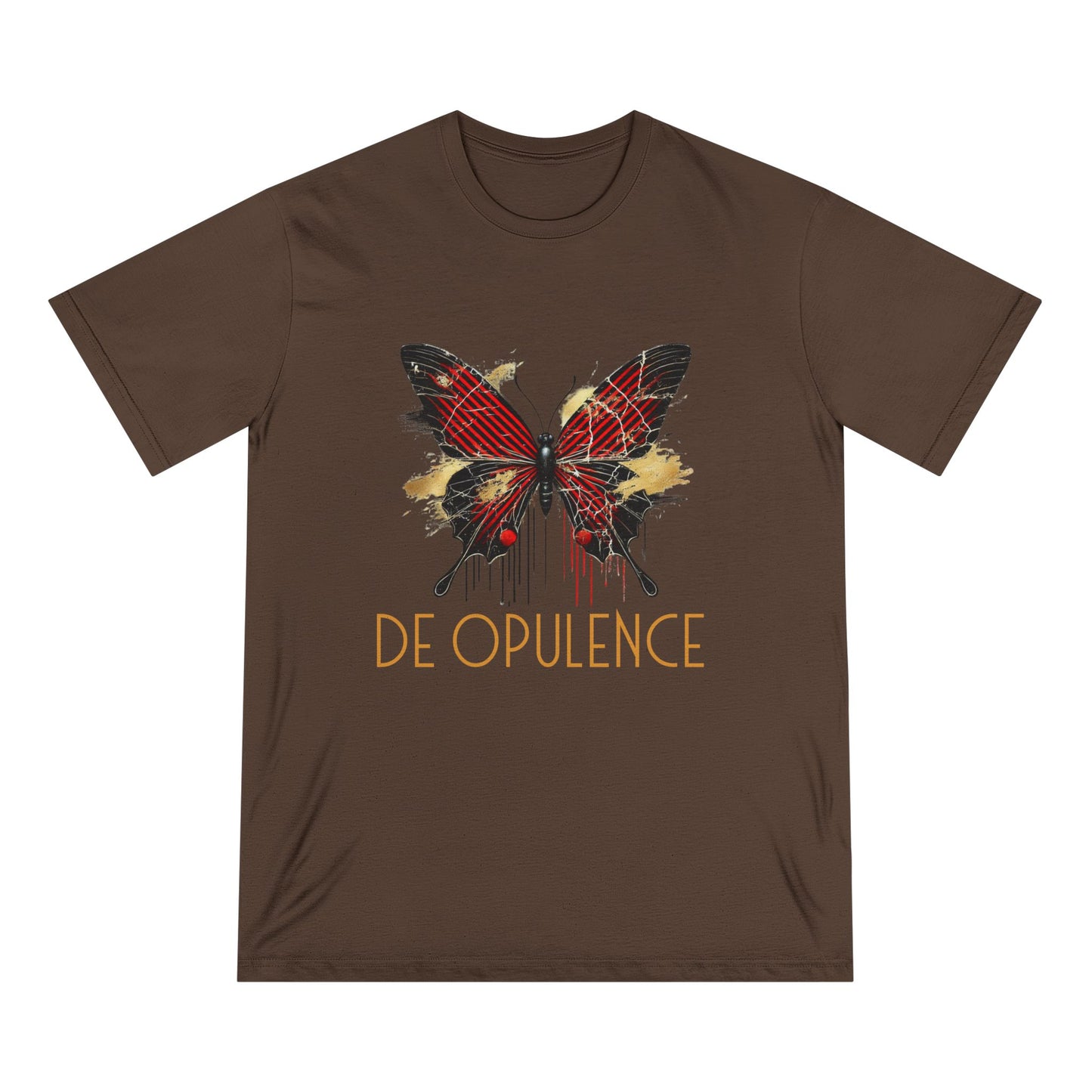 Organic Butterfly & Wolf Graphic Tee – Nature-Inspired Art
