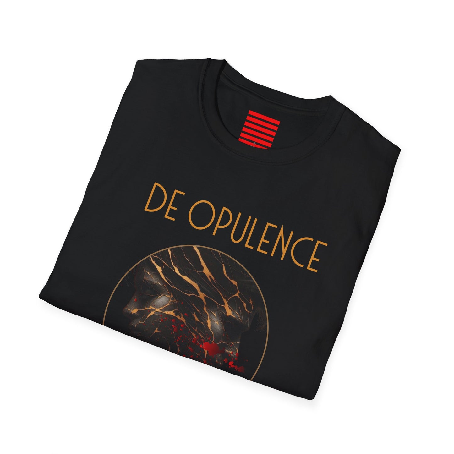 Unisex Softstyle T-Shirt - 'De Opulence & Noir Wolf' Graphic Tee for Nature Lovers