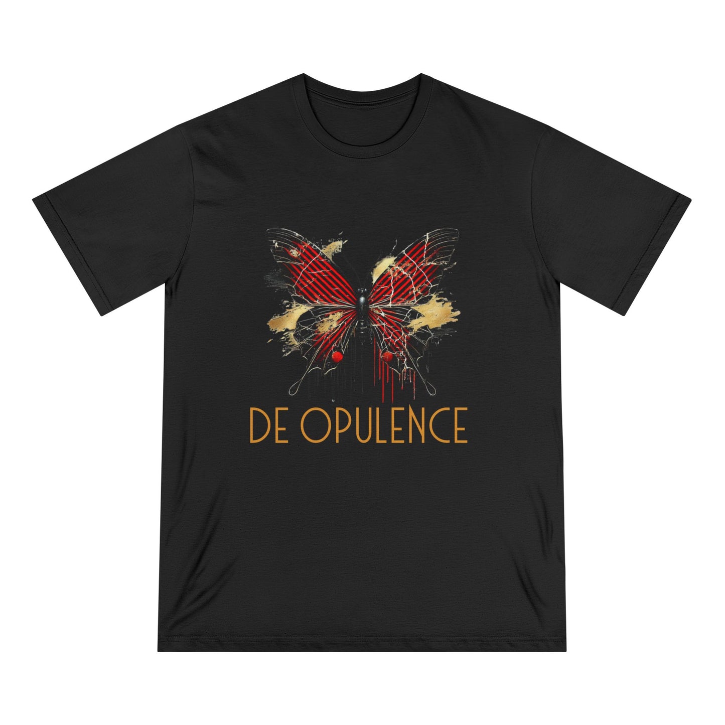 Organic Butterfly & Wolf Graphic Tee – Nature-Inspired Art