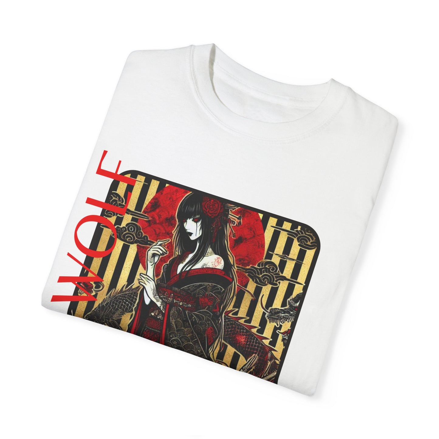 Unisex Garment-Dyed T-shirt De Opluence by Noir Wolf