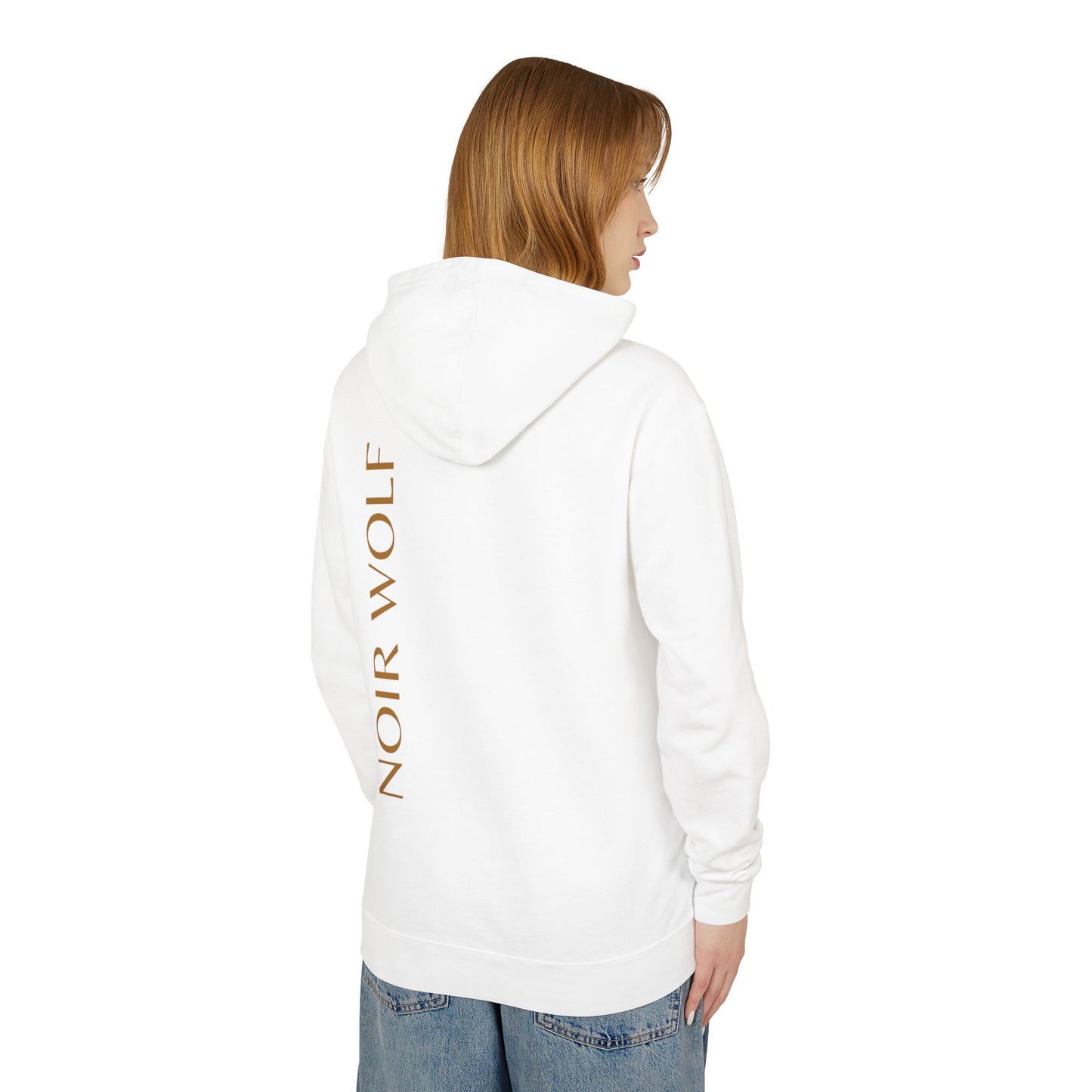 Stylish Unisex Lightweight Hooded Sweatshirt with Butterfly and Noir Wolf Design | Perfect for Everyday Wardrobe and Special Occasions