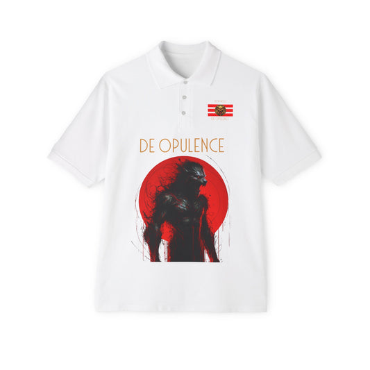 Polo Shirt De Opulence by Noir Wolf Fashion White